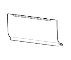 Image of Zebra P1080383-412 printer/scanner spare part Bezel