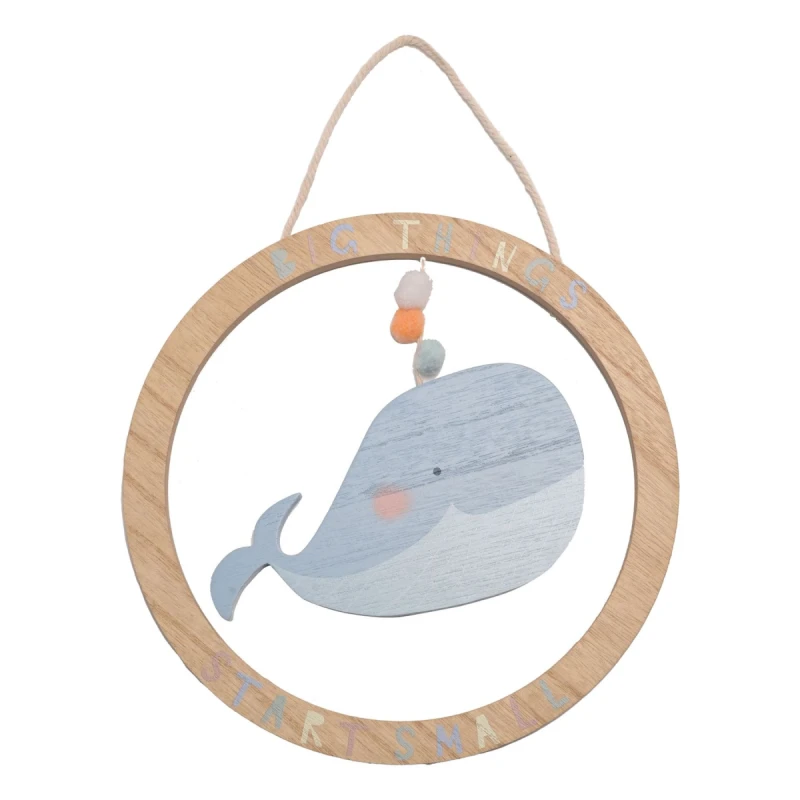 Image of Petit Cheri Petit Cheri Whale Plaque 24cm Multi unisex