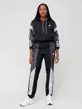 Image of adidas Sportswear Game Time Tracksuit - Black Size M Women