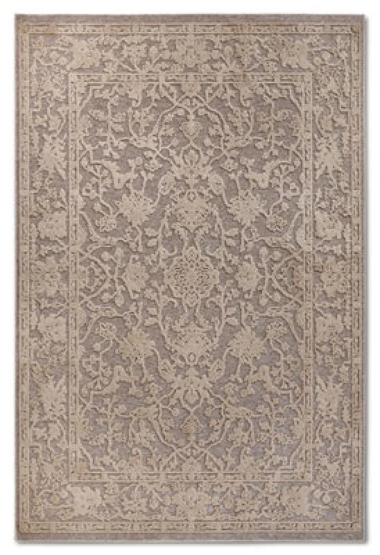 Image of The Rugs Villeroy & Boch Ambroise Short Pile Rug Floral Wool Like Soft Texture In Beige