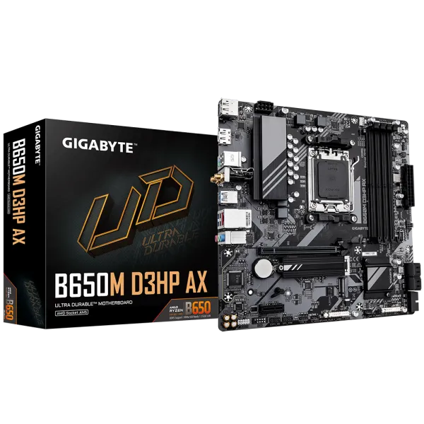 image of Gigabyte B650M D3HP AX mATX Motherboard for AMD AM5 CPUs