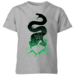 image of Harry Potter Basilisk Silhouette Kids T-Shirt - Grey - 11-12 Years