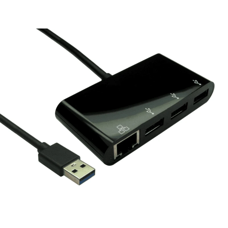Image of Cables Direct USB3-ETHGHUB-BK laptop dock/port replicator USB 3.2 Gen