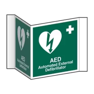 Image of Aed (Projection Sign) - RPVC (200mm Face)