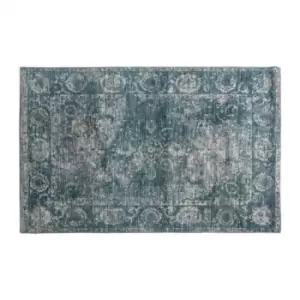 image of Gallery Interiors Minott Rug - ISSUE WITH COLOUR / Dark Teal / Medium