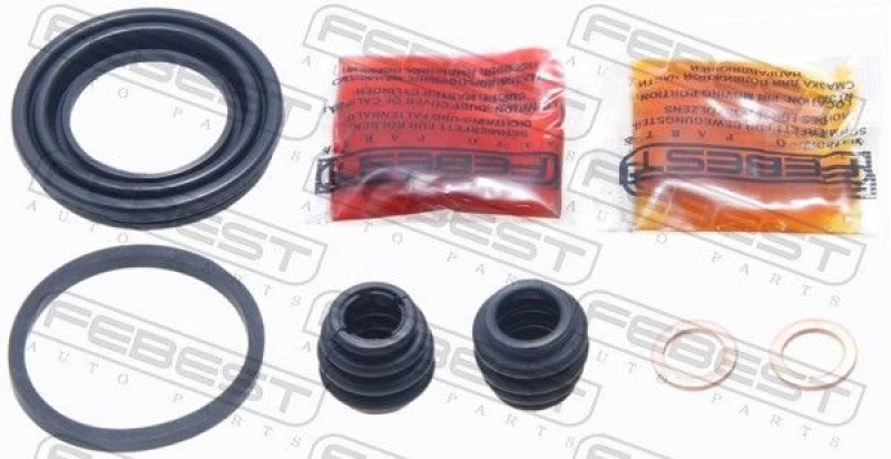 Image of FEBEST 0375-RD7R Brake Caliper Repair Kit Rear Axle Repair Kit,brake caliper (405)