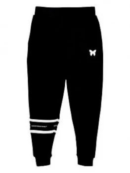Image of Good For Nothing Boys Taped Joggers - Black, Size 8-10 Years