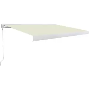 Image of Vidaxl - Manual Cassette Awning 300x250cm Cream Cream