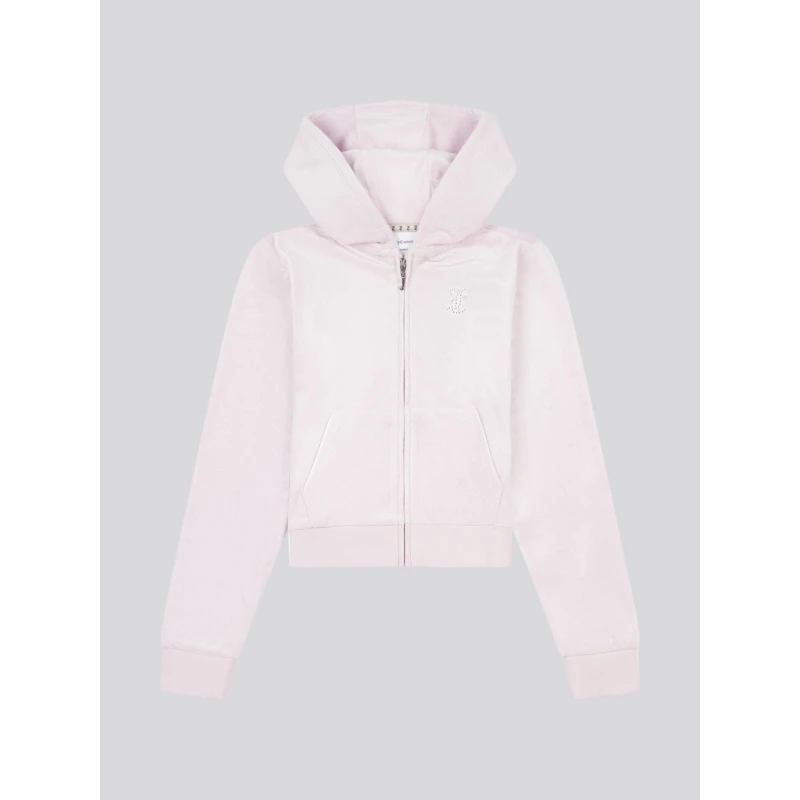Image of Juicy Couture Velour Hoody Lavendr Fog Y8U female 14-15 Yrs