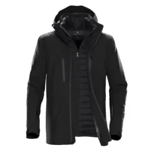 image of Stormtech Mens Matrix System Jacket (2XL) (Black/Carbon)