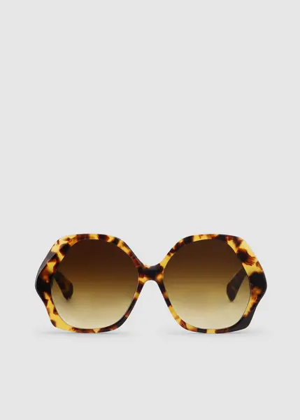 image of Vivienne Westwood Womens Sophia Oversize Sunglasses In Tort