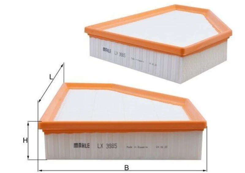 Image of Air filter MAHLE LX 3985
