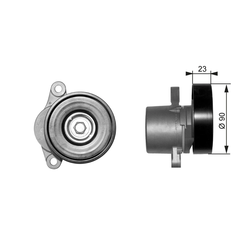 Image of GATES Tensioner pulley GATES T38156