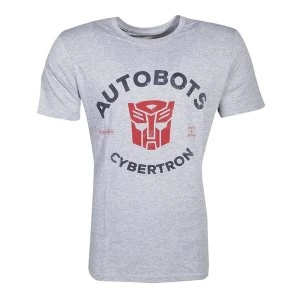 image of Hasbro - Transformers Autobots Cybertron Mens Large T-Shirt - Grey