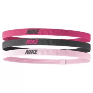 Image of Nike 3 Pack Headbands Womens - Pink