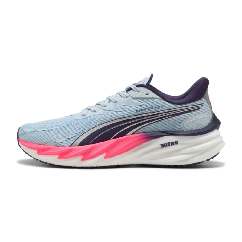 Image of Puma Velocity NITRO 4 HYROX Blue Pink SS26 Shoes, Size 44,5 - EUR