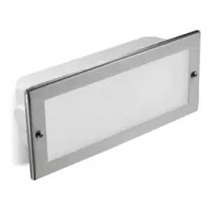 Image of Forlight Lighting - Forlight Tamesis - Outdoor Recessed Wall Light Stainless Steel 1x E27 23.5cm IP44