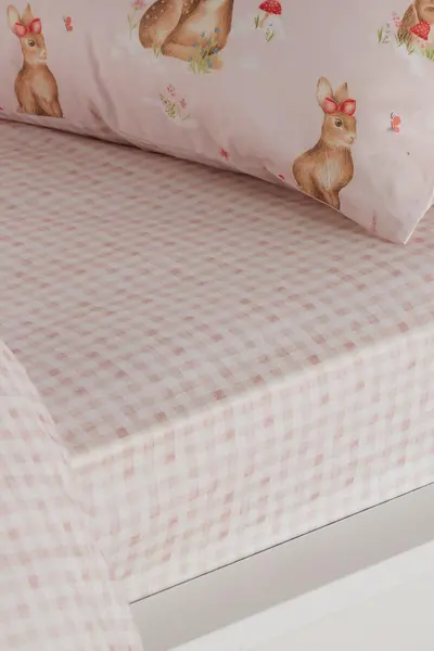 image of 'Woodland Friends' Easy Care 25cm Fitted Bed Sheet