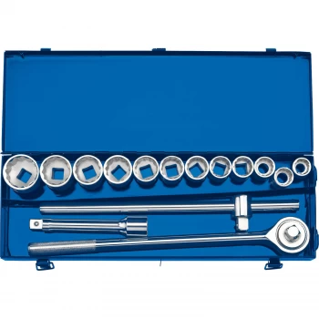 Image of Draper 15 Piece 3/4" Drive Bi Hex Socket Set Metric 3/4"
