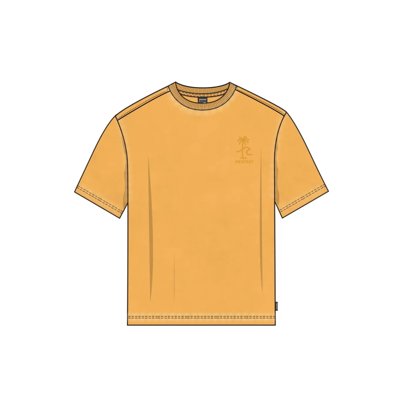 Image of Protest T-Shirt Protest Denwick Jaune Male XS