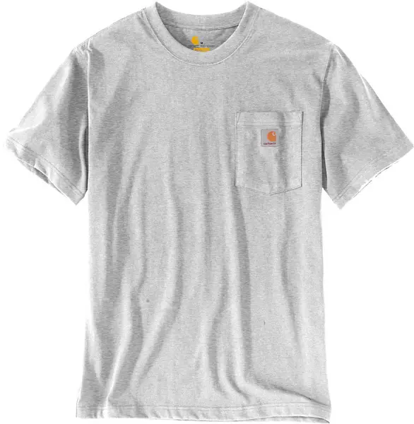 Image of Carhartt Workwear K87 Pocket, t-shirt , color: Light Grey , size: S