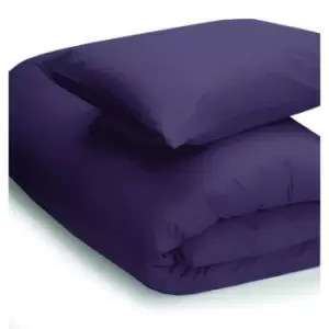 Image of Easy Care Minimum Iron Duvet Cover Super King Mauve