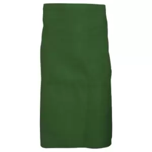 image of Dennys Adults Unisex Catering Waist Apron With Pocket (One Size) (Bottle Green)