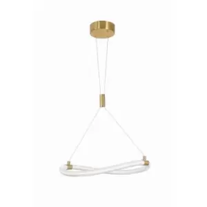Image of Merano - Anaheim Integrated LED Pendant Ceiling Light Brass Gold Metal LED 15W 1160Lm 3000K