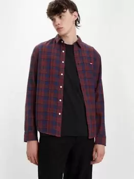 Image of Battery Housemark Slim Fit Shirt - Red