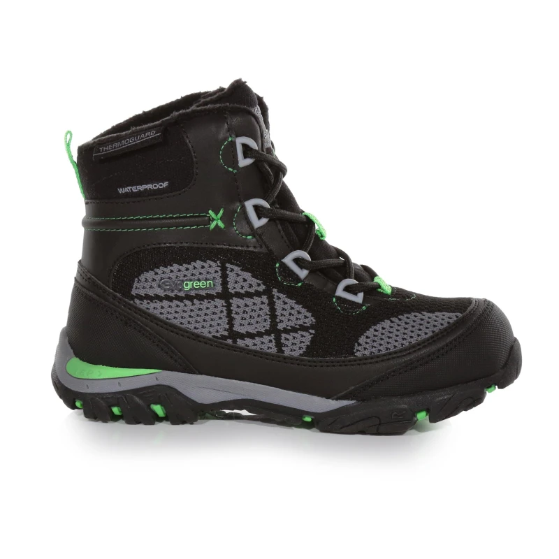 Image of Regatta Mens Hawthorn Waterproof Hiking Boot Blk/SummerGn male 6 (39)