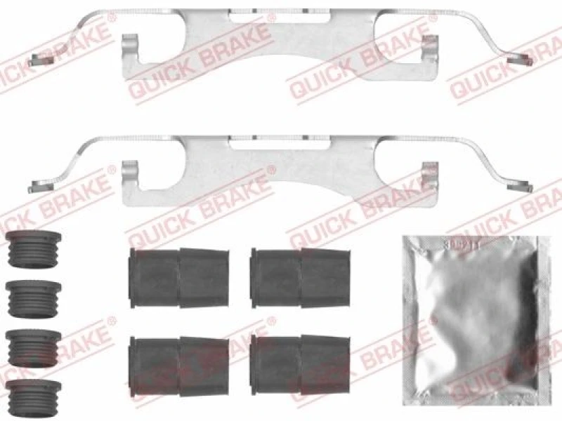 Image of QUICK BRAKE Brake pad fitting kit QUICK BRAKE 109-0049