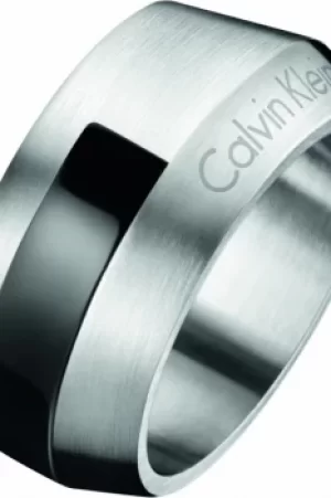 image of Mens Calvin Klein Stainless Steel Size R/S Bump Ring KJ4MBR210109