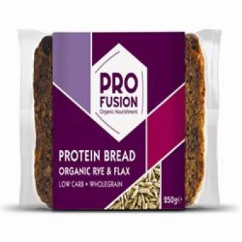 image of Profusion Organic Protein Bread - Rye & Flax 250g