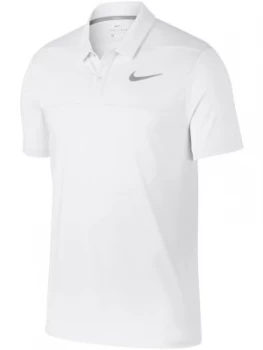 Image of Mens Nike Dry Color Block Polo White