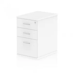 Image of Trexus Desk High 3 Drawer 600D Pedestal 425x600x730mm White Ref