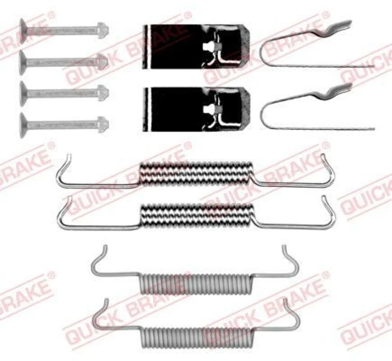 Image of QUICK BRAKE Brake shoe fitting kit QUICK BRAKE 105-0027