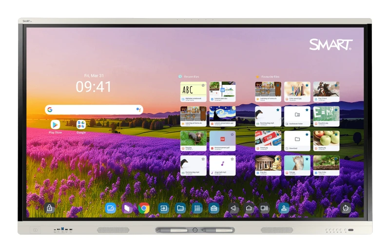Image of Smart SMART Technologies MX interactive whiteboard 139.7cm (55") 3840 x 2160 pixels Touch Screen Silver USB / Bluetooth MX255-V5