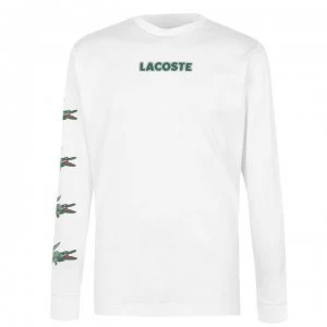 Image of Lacoste Long Sleeve Tee - White 001