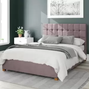 Image of Aspire Sinatra Velvet Superking Ottoman Bedframe - Blush