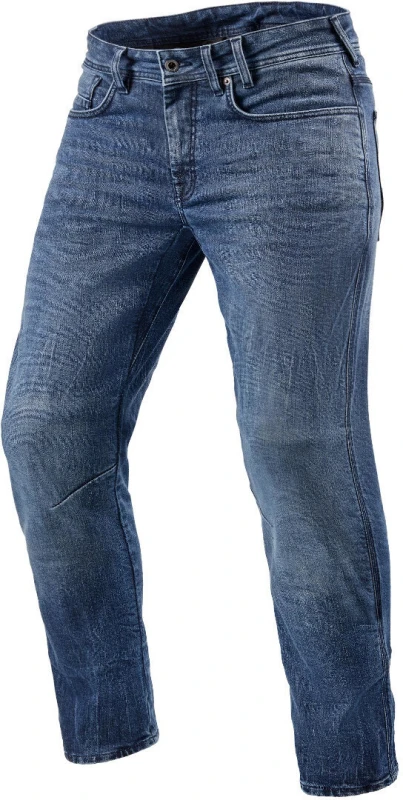 Image of REV'IT! Jeans Detroit 2 TF Medium Blue Motorcycle Jeans Size L36/W31