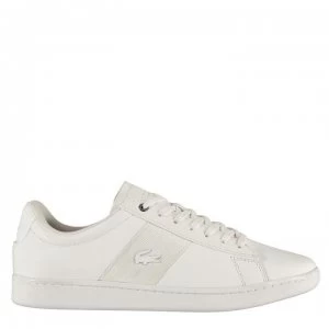 Image of Lacoste Carnaby Mono Trainers - White Mono