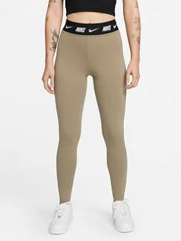 Image of Nike NSW Club Leggings - Olive Size L, Women