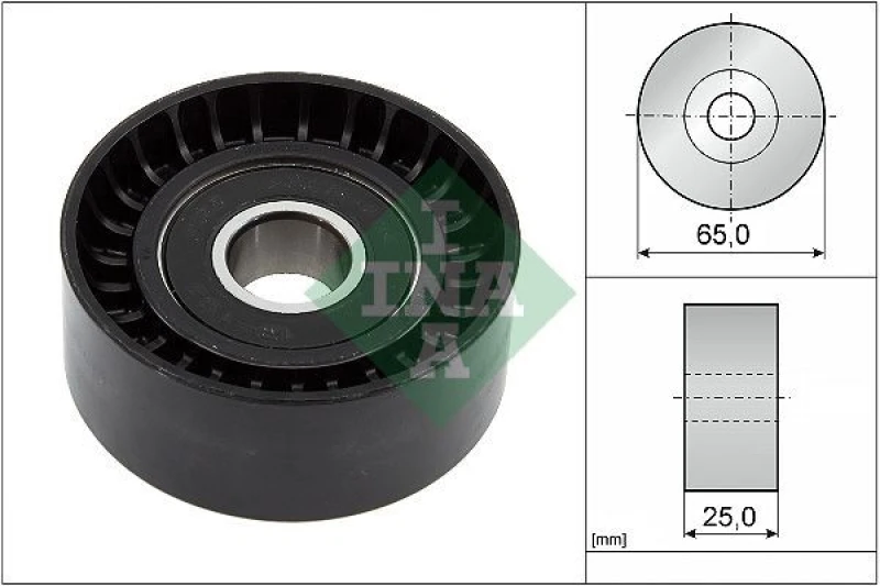 Image of Deflection / guide pulley, V-ribbed belt INA 532 0892 10