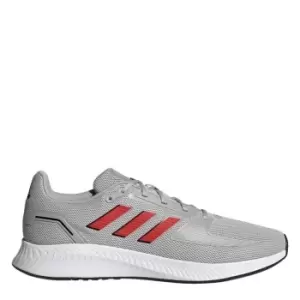 Image of adidas Run Falcon 2.0 Shoes Unisex - Grey Two / Vivid Red / Core Bl