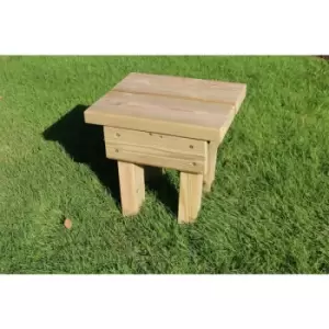 image of Churnet Valley - Pressure Treated Footstool - outdoor garden furniture foot rest