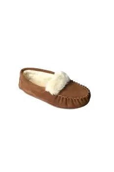 image of Zoe Plush Lined Moccasins