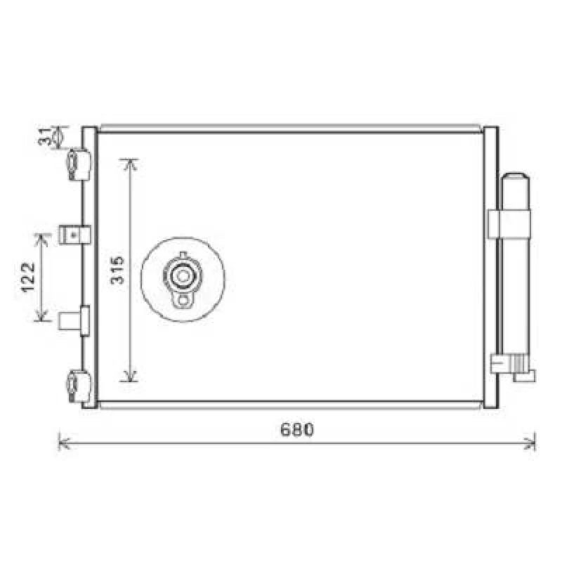 Image of Air conditioning condenser DIEDERICHS DCC1644