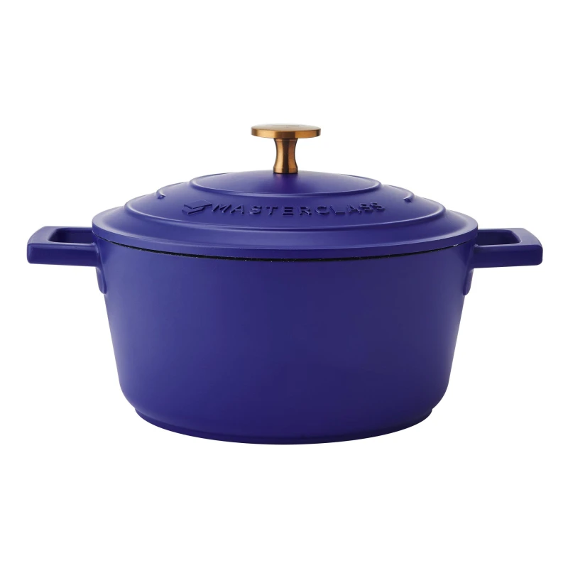 Image of MasterClass Blue Cast Aluminium Casserole Blue unisex 2.5L