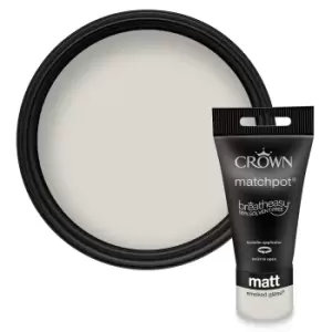 Image of Crown Breatheasy Smoked Glass - Matt Standard Emulsion Paint - 40ml Tester