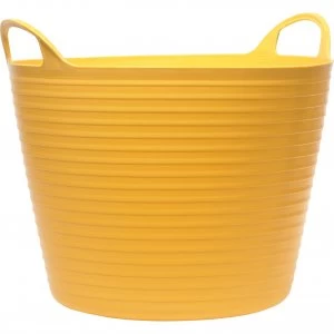 image of Faithfull Flex Tub Heavy Duty Flexible Bucket 28l Yellow